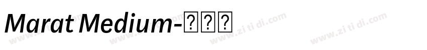 Marat Medium字体转换